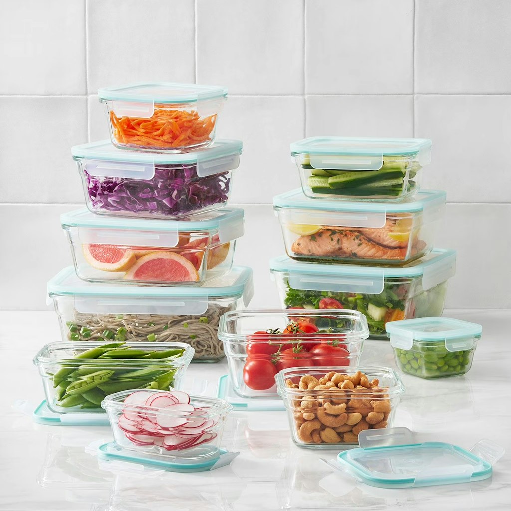 Member's Mark 24-Piece Glass Food Storage Set by Glasslock: $20