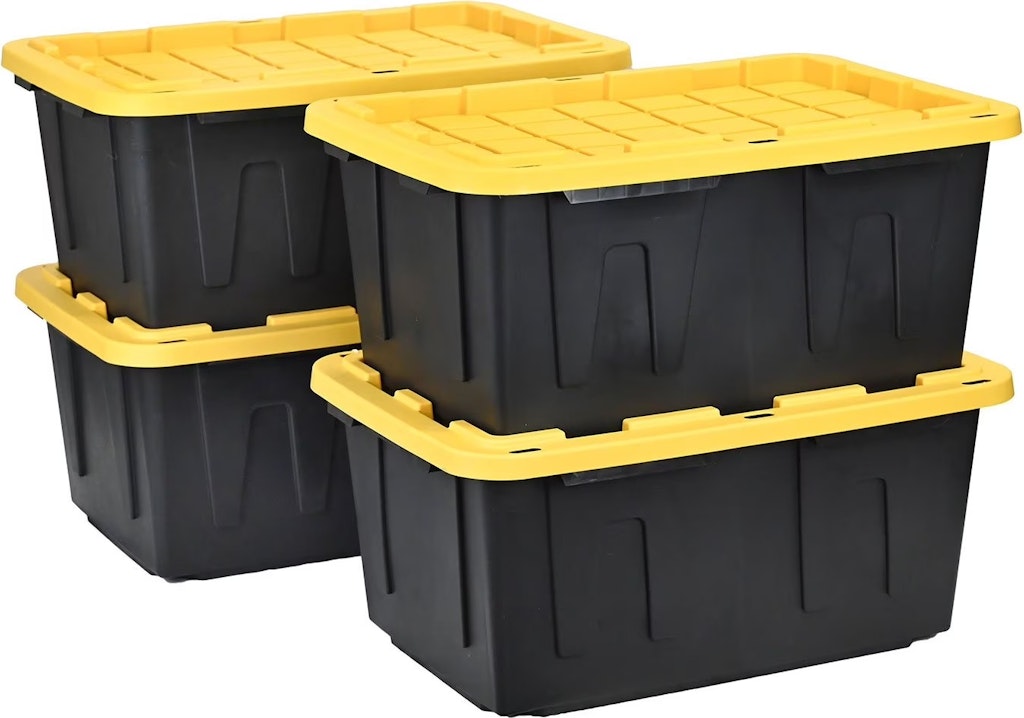 Member's Mark 27-Gallon Heavy-Duty Storage Tote 4-Pack: $28