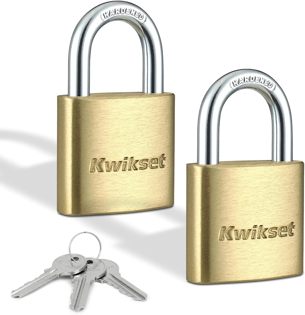 Kwikset Brass Padlock 2-Pack: $11