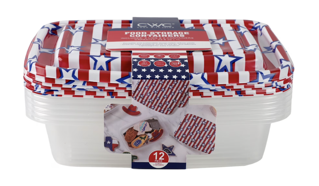 Cook With Color 12-Piece Food Storage Container Set: $3.50