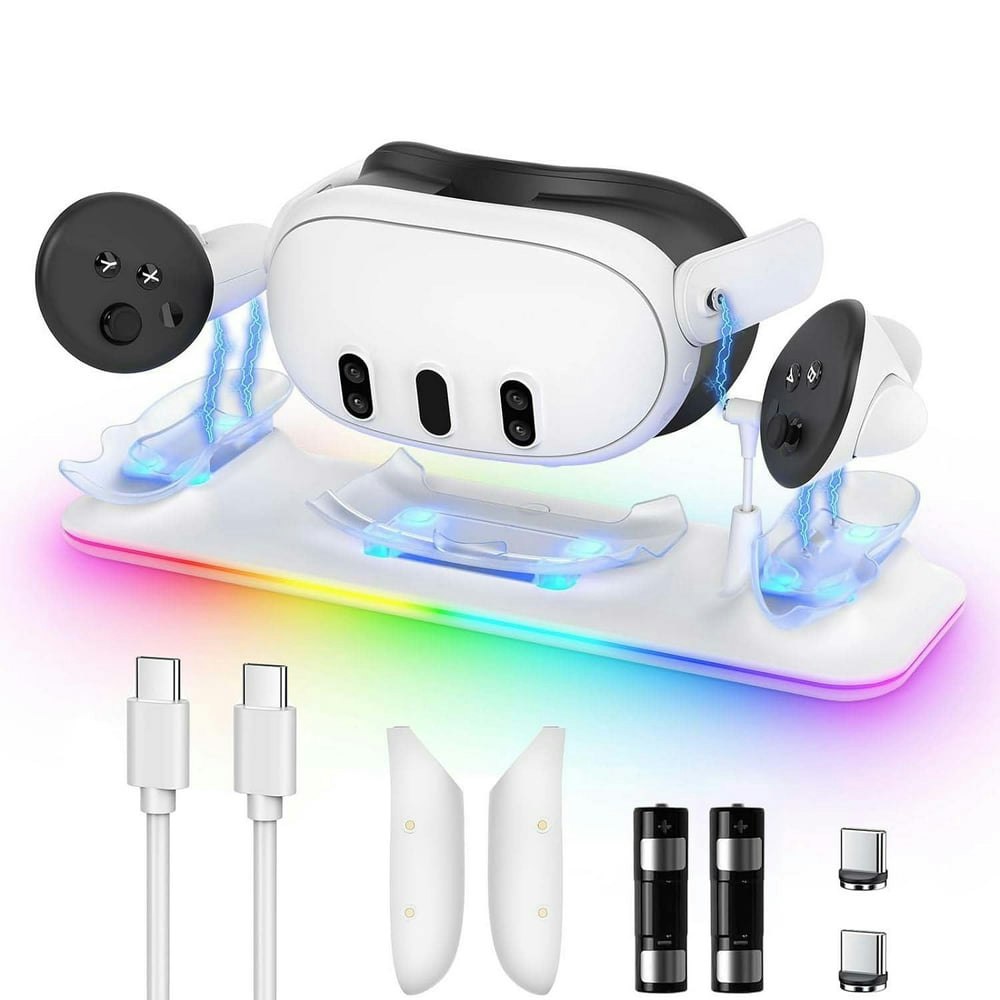 Meta Quest 3 Charging Dock with 2 Rechargeable Batteries: $35.99 Meta Quest 3 Charging Dock with 2 Rechargeable Batteries: $35.99