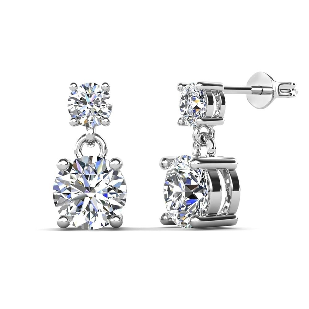 Cate & Chloe Jasmine 18k White Gold Plated Swarovski Crystal Stud Earrings: $16.99 Cate & Chloe Jasmine 18k White Gold Plated Swarovski Crystal Stud Earrings: $16.99
