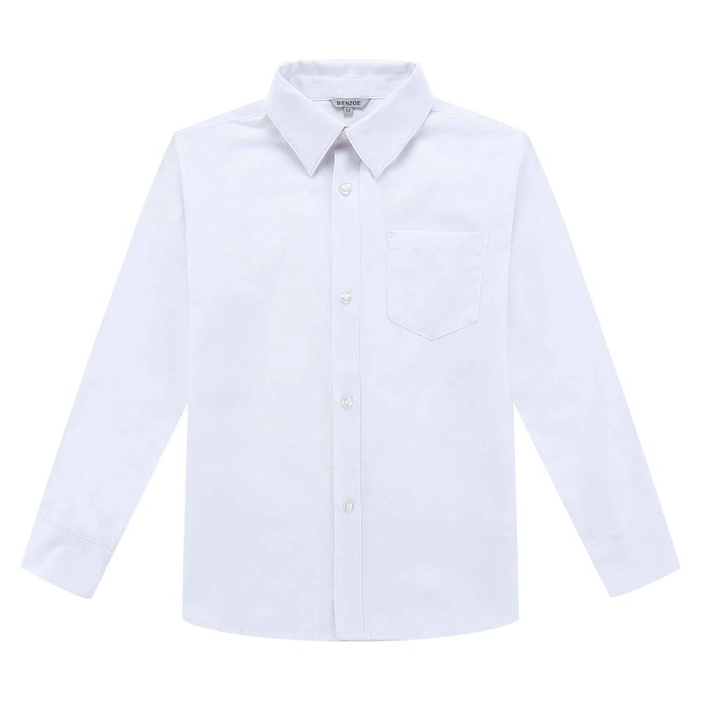 Bienzoe Boy's Long Sleeve Cotton School Shirt: $17.67 Bienzoe Boy's Long Sleeve Cotton School Shirt: $17.67