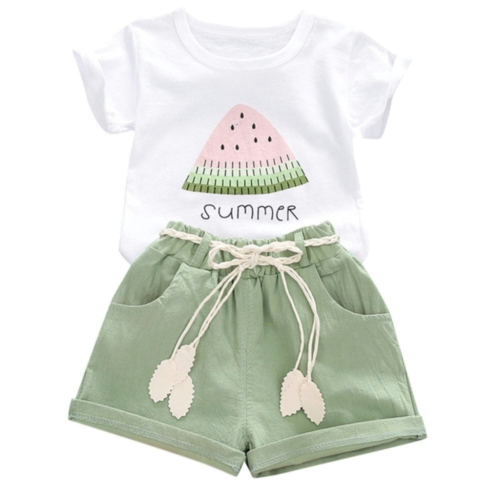 Younger Tree Baby Girl Summer Short Set 2-Piece Outfit: $11.99 Younger Tree Baby Girl Summer Short Set 2-Piece Outfit: $11.99