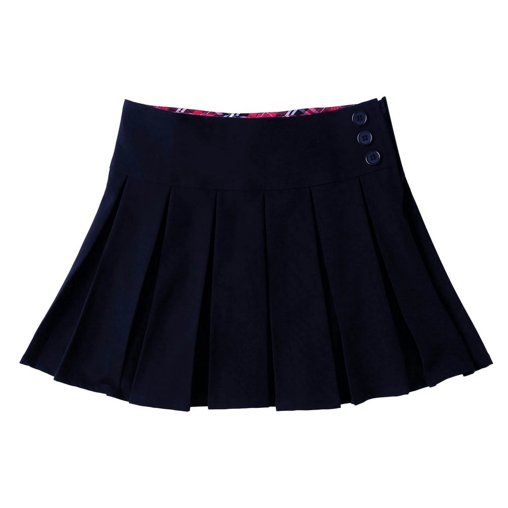 Bienzoe Girl's Pleated Hem School Uniform Skirt: $20.93