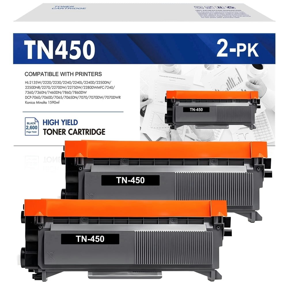 TN450 High Yield Toner Cartridge 2-Pack: $16.70 TN450 High Yield Toner Cartridge 2-Pack: $16.70