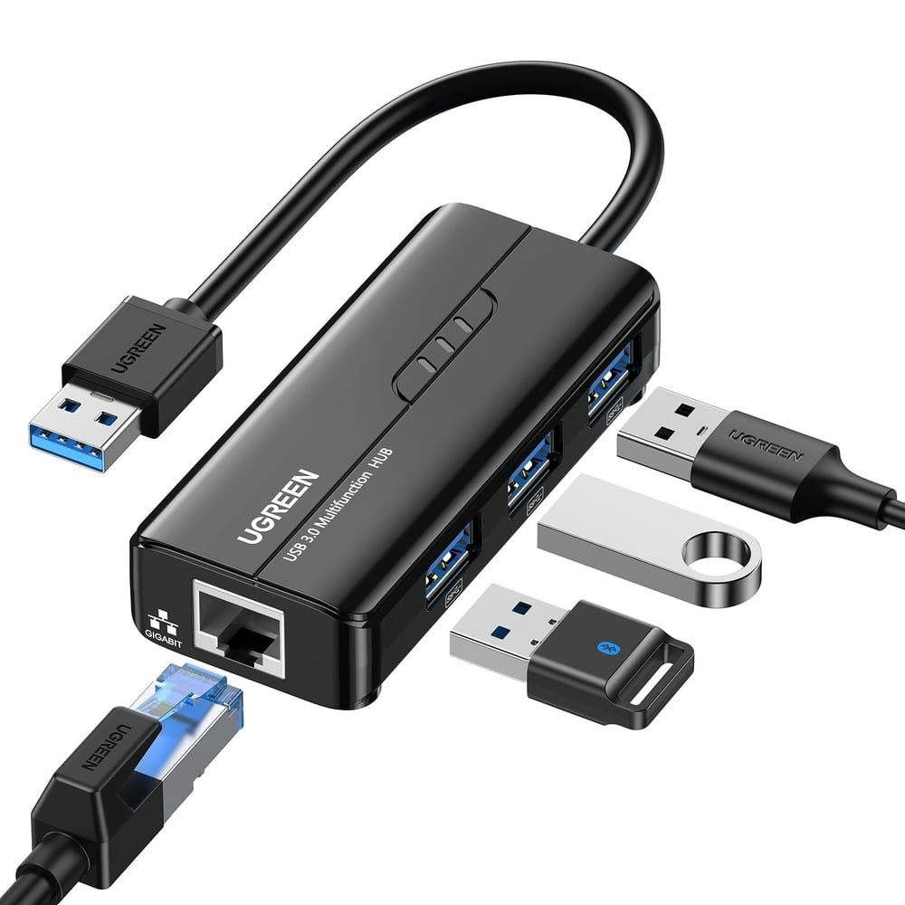 Ugreen USB 3.0 to Gigabit Ethernet Adapter with 3-Port Hub: $15.11 Ugreen USB 3.0 to Gigabit Ethernet Adapter with 3-Port Hub: $15.11