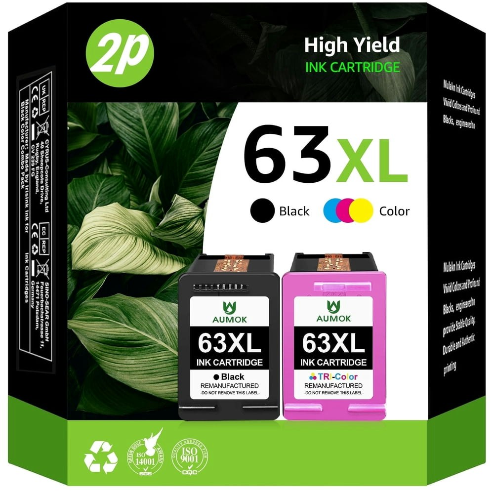 63XL Printer Ink Cartridge 2-Pack: $25.89