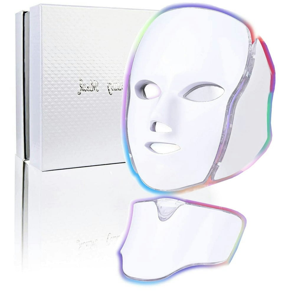 7-Color LED Light Therapy Facial Mask: $44.99