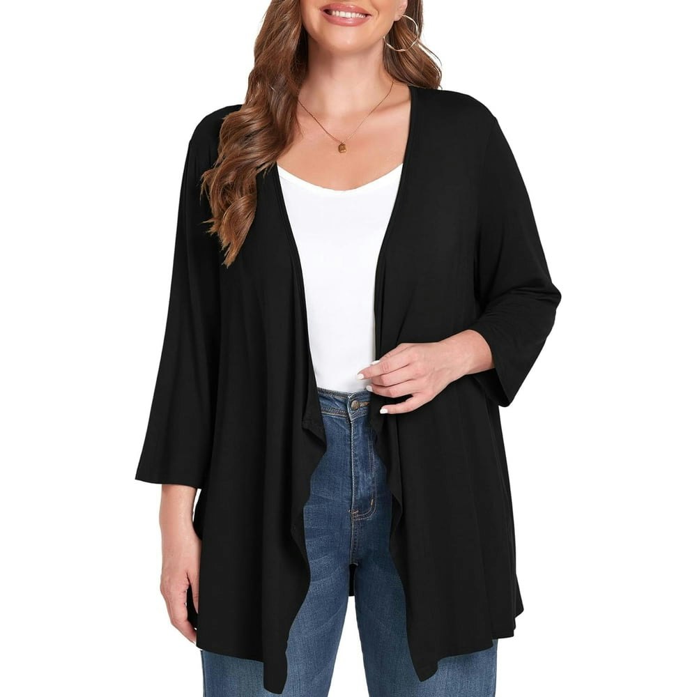 Daystry Plus Size Open Front Cardigan: $14.99 Daystry Plus Size Open Front Cardigan: $14.99