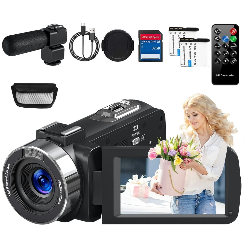 Marvue 4K 80MP 18X Zoom Video Camera with 32GB SD Card: $59.75 Marvue 4K 80MP 18X Zoom Video Camera with 32GB SD Card: $59.75