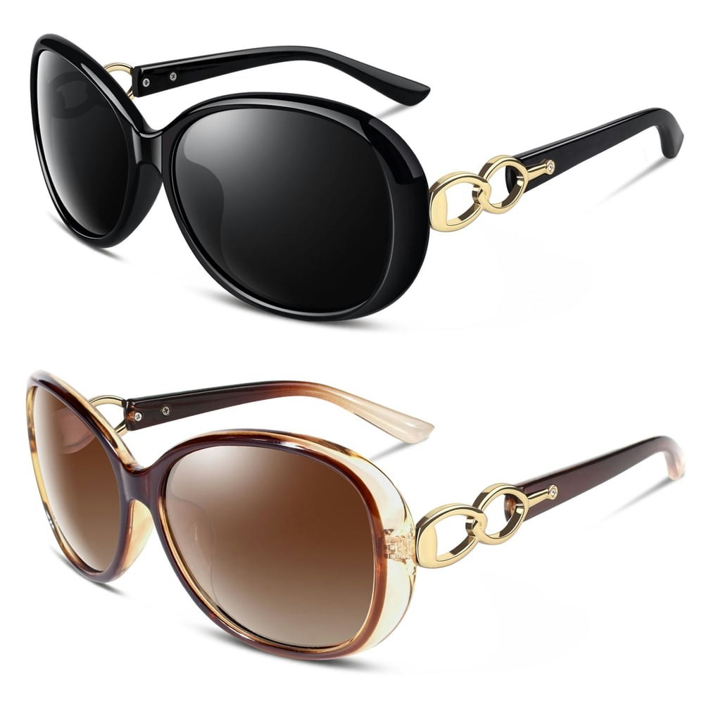 Sunier Women's Polarized Oversized Butterfly Sunglasses 2-Pack: $17.98 Sunier Women's Polarized Oversized Butterfly Sunglasses 2-Pack: $17.98