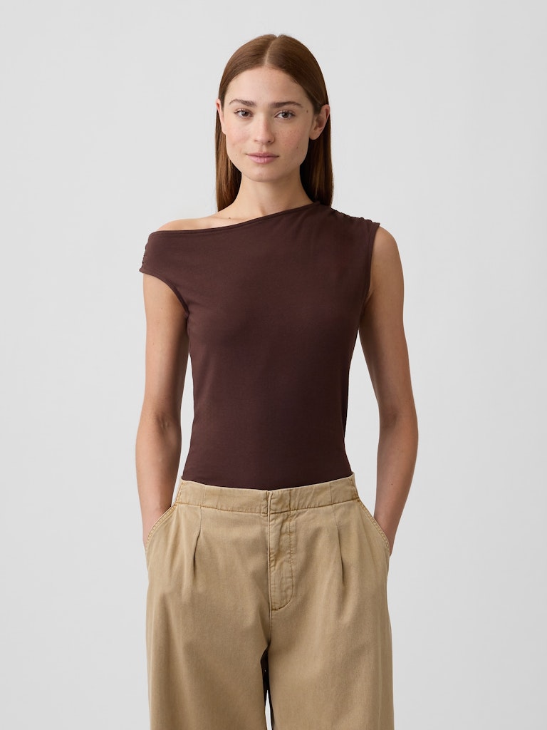 Stretch Jersey Off-Shoulder Top: $10 Stretch Jersey Off-Shoulder Top: $10
