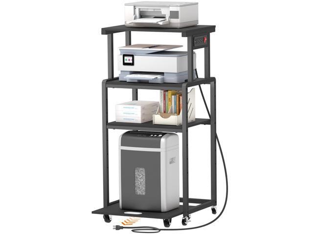 4-Tier Rolling Printer Stand with 3 Power Outlets: $208.99