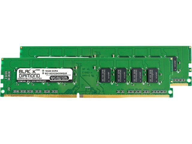Black Diamond 32GB 2x16GB DDR4 2400MHz Desktop RAM: $264.99 Black Diamond 32GB 2x16GB DDR4 2400MHz Desktop RAM: $264.99