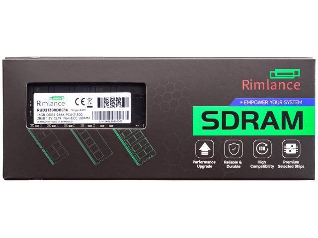 Rimlance 16GB DDR4 2666MHz Desktop Memory: $82 Rimlance 16GB DDR4 2666MHz Desktop Memory: $82