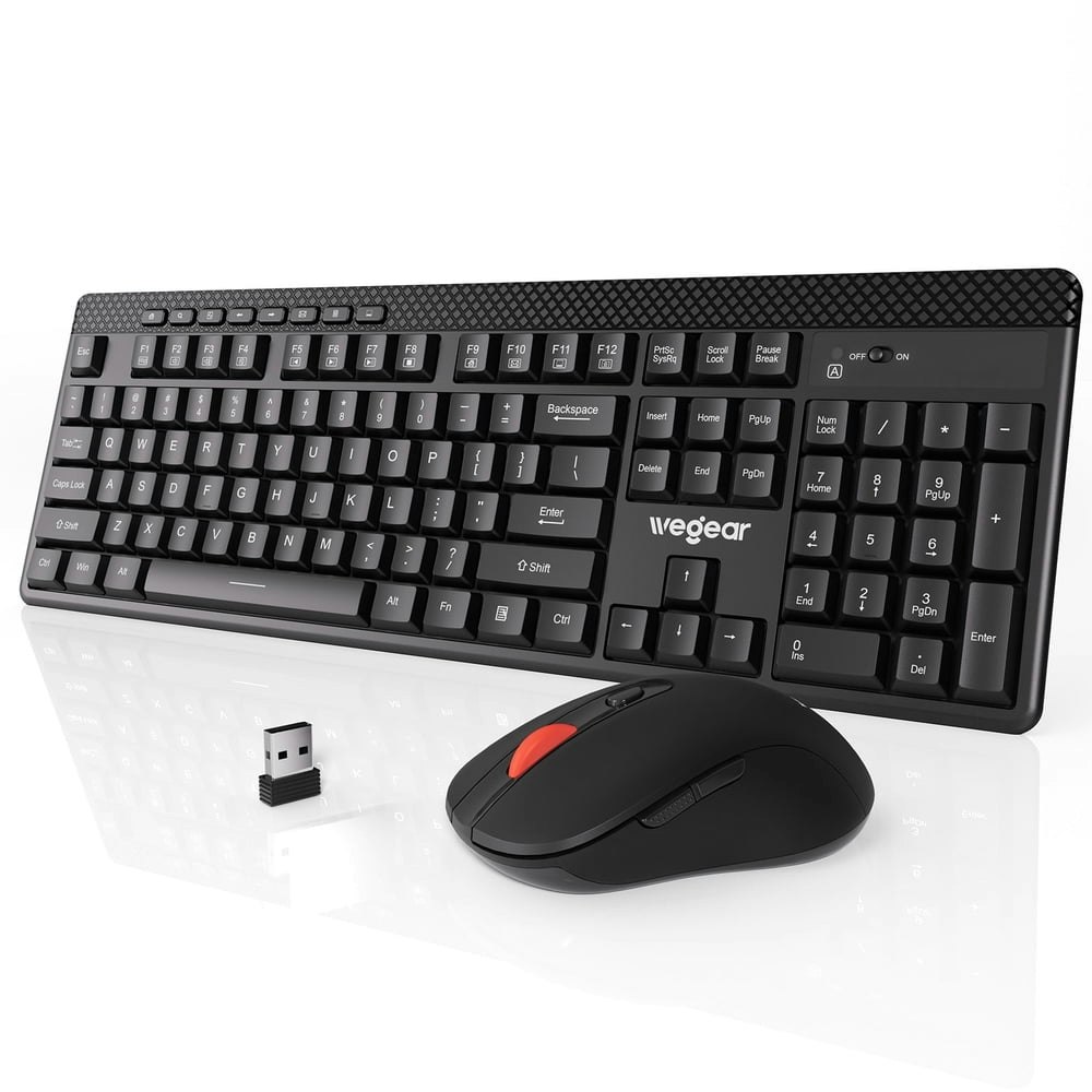 Silent Wireless Keyboard and Mouse Combo: $18.58 Silent Wireless Keyboard and Mouse Combo: $18.58