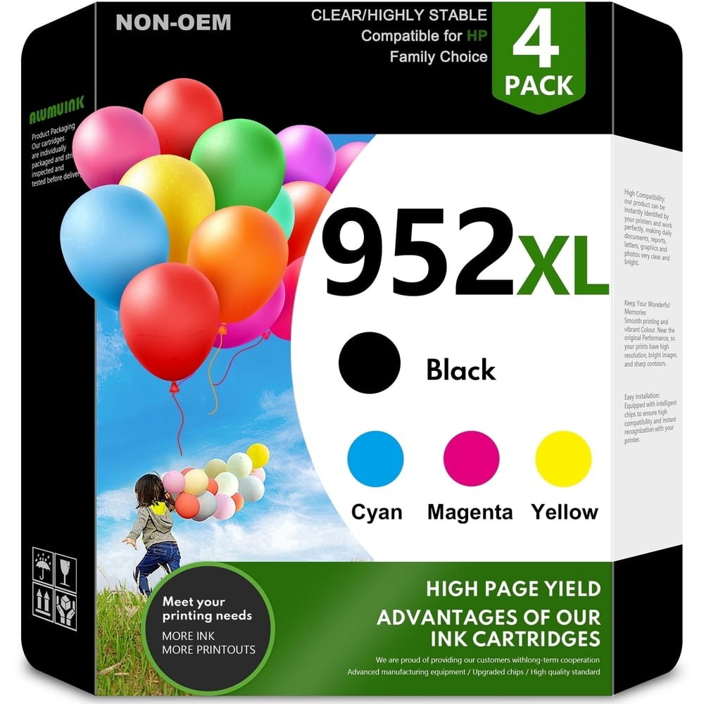 952XL High-Yield Ink Cartridge 4-Pack: $68.49 952XL High-Yield Ink Cartridge 4-Pack: $68.49