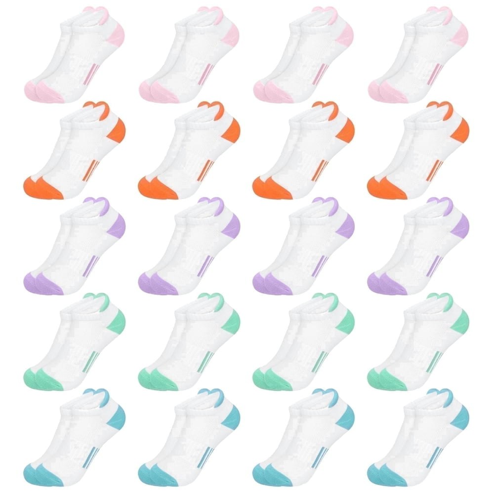 Loritta Girls' Athletic Ankle Socks 20-Pack: $14.79 Loritta Girls' Athletic Ankle Socks 20-Pack: $14.79