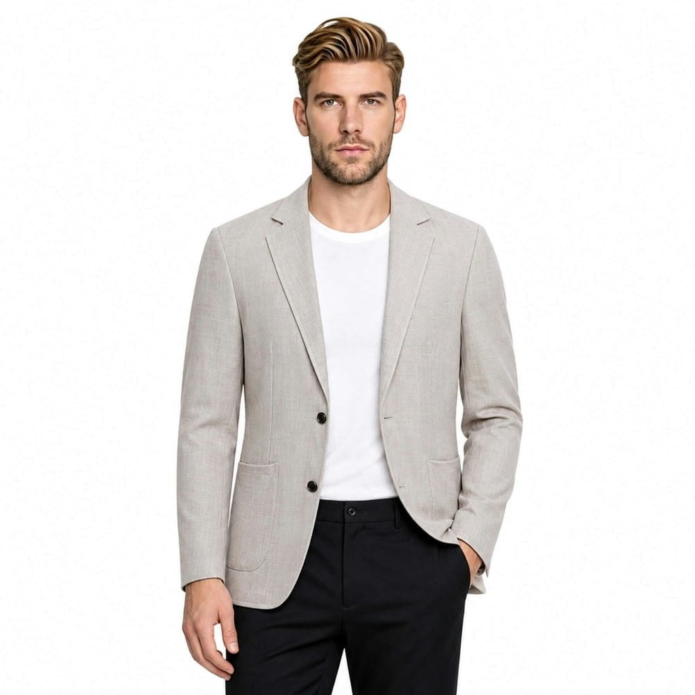 Cloudstyle Men's Linen Notch Lapel Blazer: $38.99 Cloudstyle Men's Linen Notch Lapel Blazer: $38.99