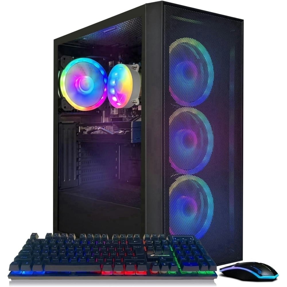 Stgaubron Gaming Desktop Core i7 16GB DDR4 RAM 1TB SSD RX 580 8GB Windows 11 Home: $638.99