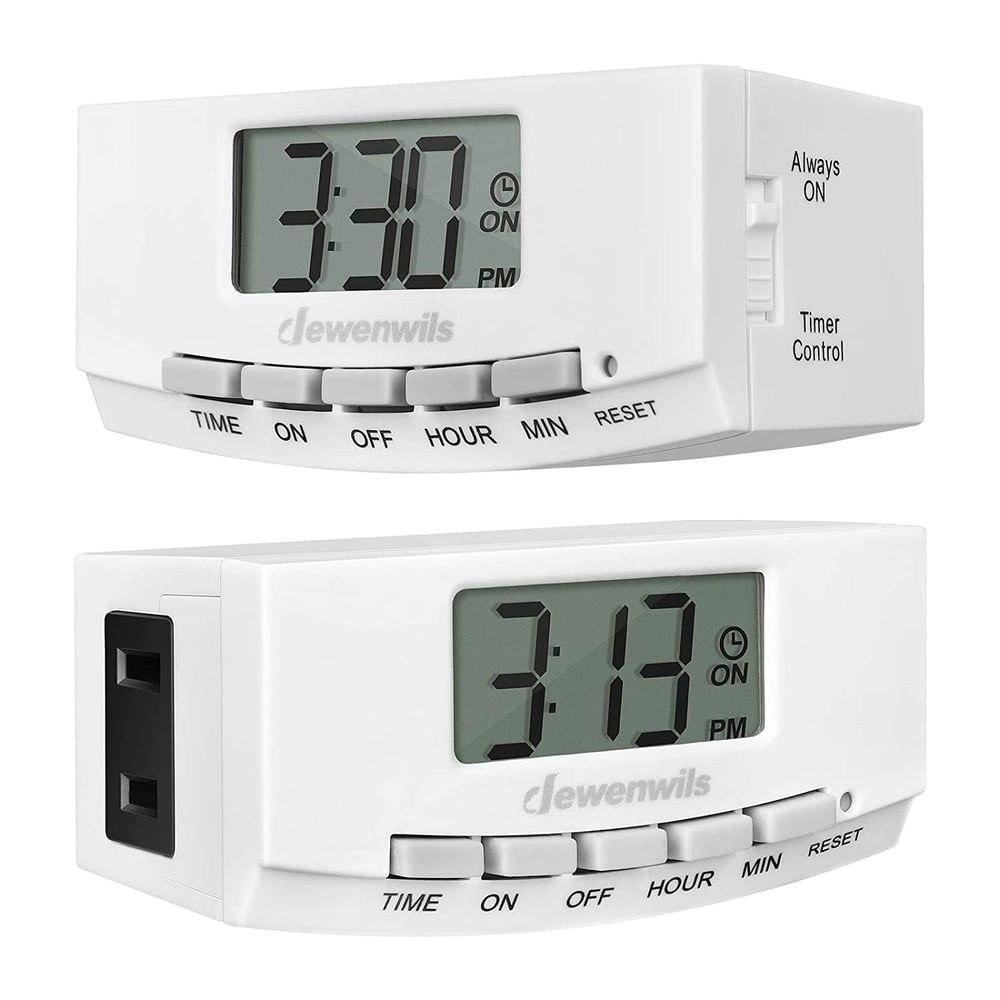 Dewenwils Indoor Digital Outlet Timer 2-Pack: $13.76 Dewenwils Indoor Digital Outlet Timer 2-Pack: $13.76