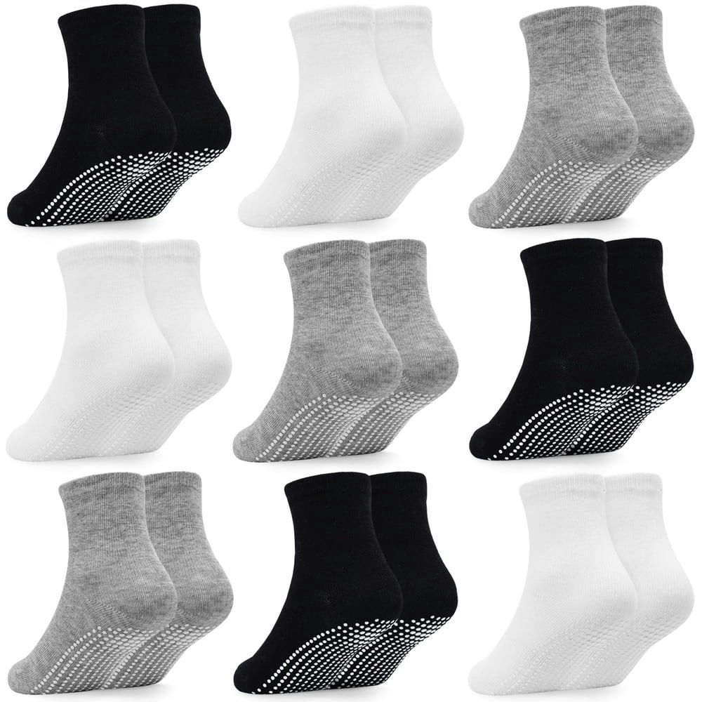Baby Toddler Anti-Skid Socks 9-Pack: $8.99
