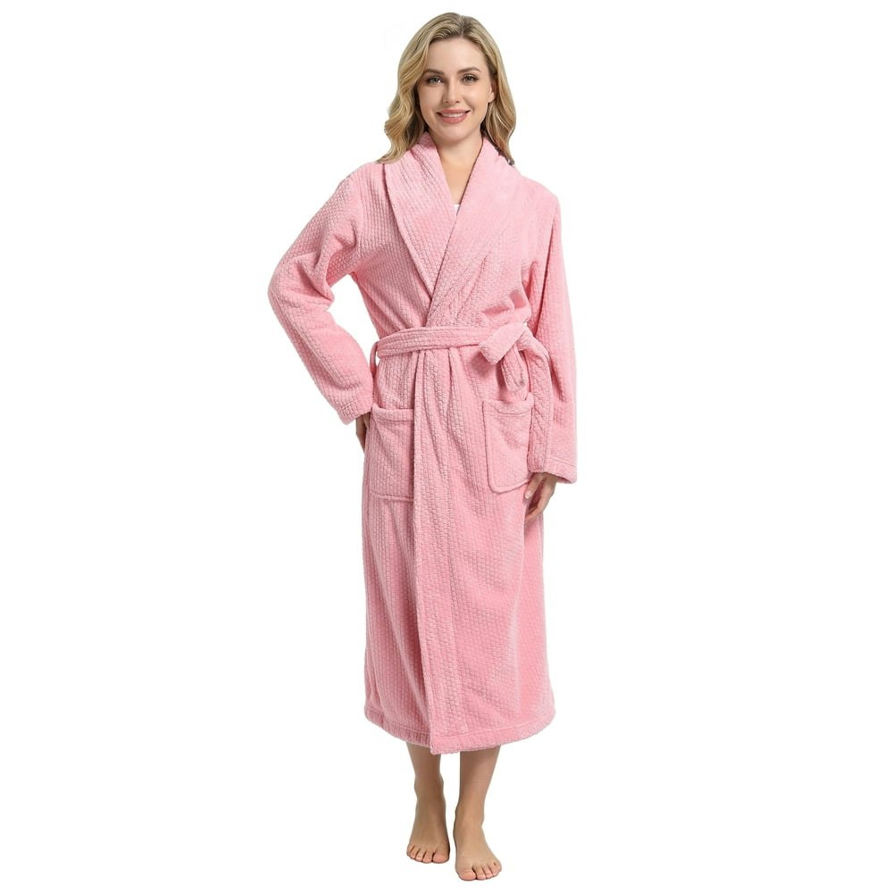 Neweven Women's Shawl Collar Bathrobe: $19.98 Neweven Women's Shawl Collar Bathrobe: $19.98