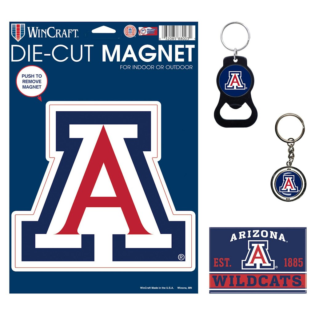 WinCraft Arizona Wildcats Key Ring and Magnet 4-Pack: $29.99 WinCraft Arizona Wildcats Key Ring and Magnet 4-Pack: $29.99