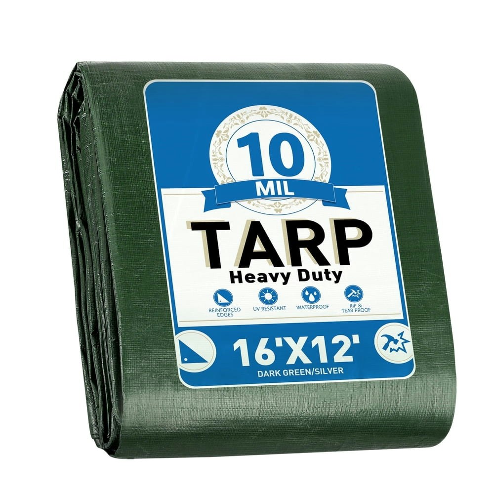 16 x 12-Foot Heavy Duty Waterproof Tarp: $29.69 16 x 12-Foot Heavy Duty Waterproof Tarp: $29.69