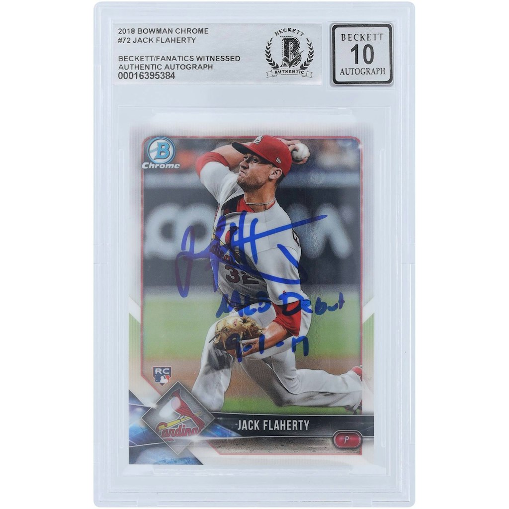 Jack Flaherty 2018 Bowman Chrome Rookie Autograph Card: $99.99