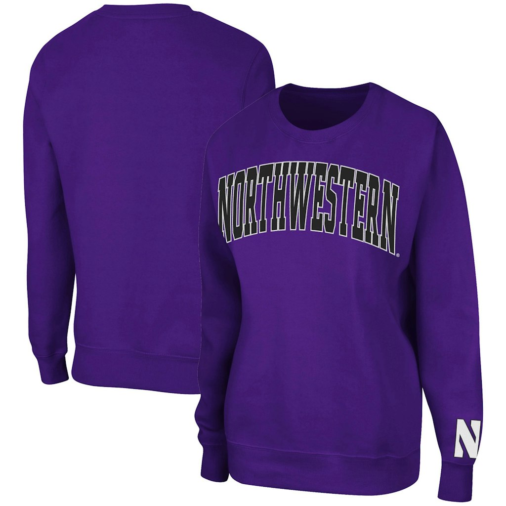 Colosseum Northwestern Wildcats Women's Campanile Pullover Sweatshirt: $44.99