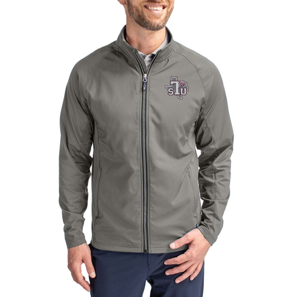Cutter & Buck Texas Southern Tigers Men's Big & Tall Adapt Eco Knit Hybrid Full-Zip Jacket: $119.99