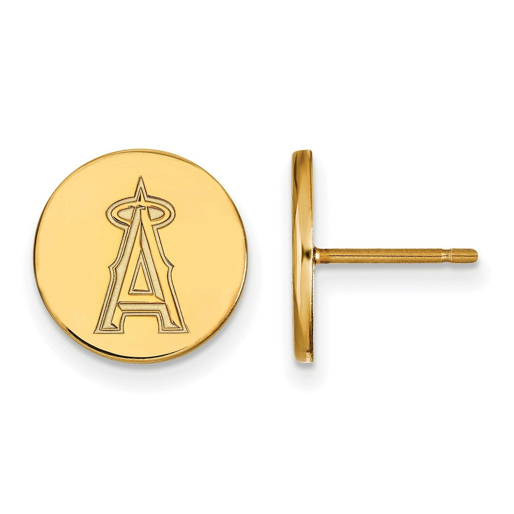 Women's Los Angeles Angels Gold-Plated Post Earrings: $189.99