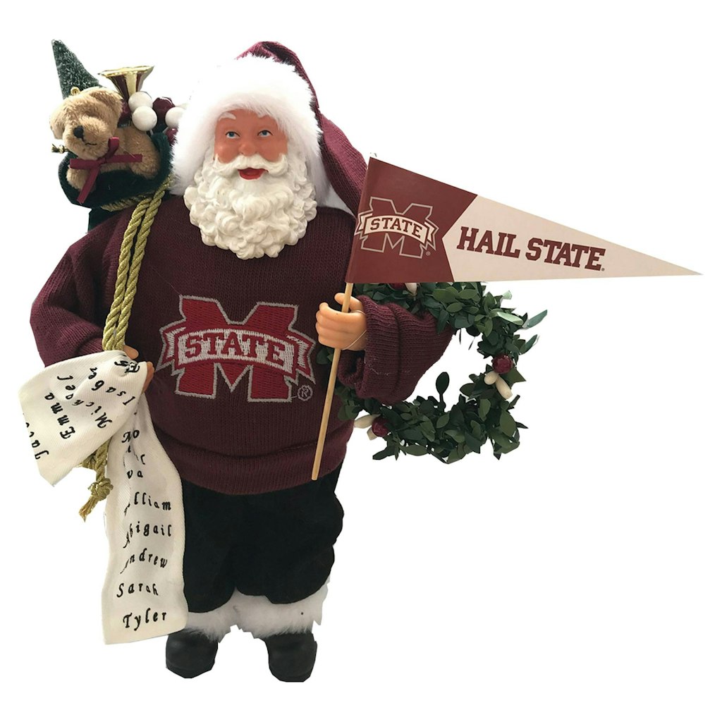 Mississippi State Bulldogs 12-Inch Santa Figure: $64.99
