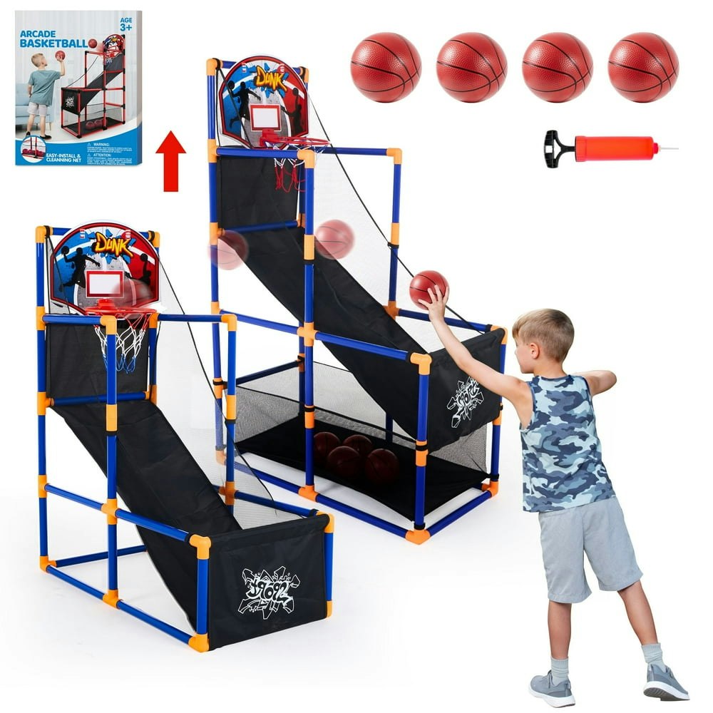 Joyfy Indoor Arcade Basketball Hoop Set: $31.97
