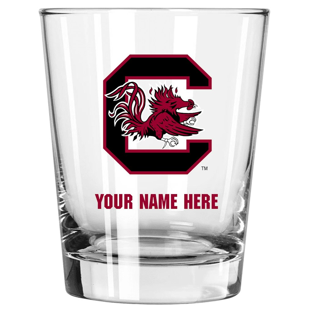 South Carolina Gamecocks 15oz. Double Old Fashioned Glass: $39.99