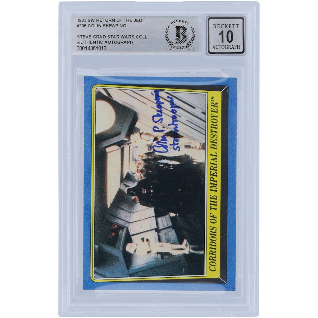 Colin Skeaping Autographed 1983 Topps Star Wars #206 Card: $54.99