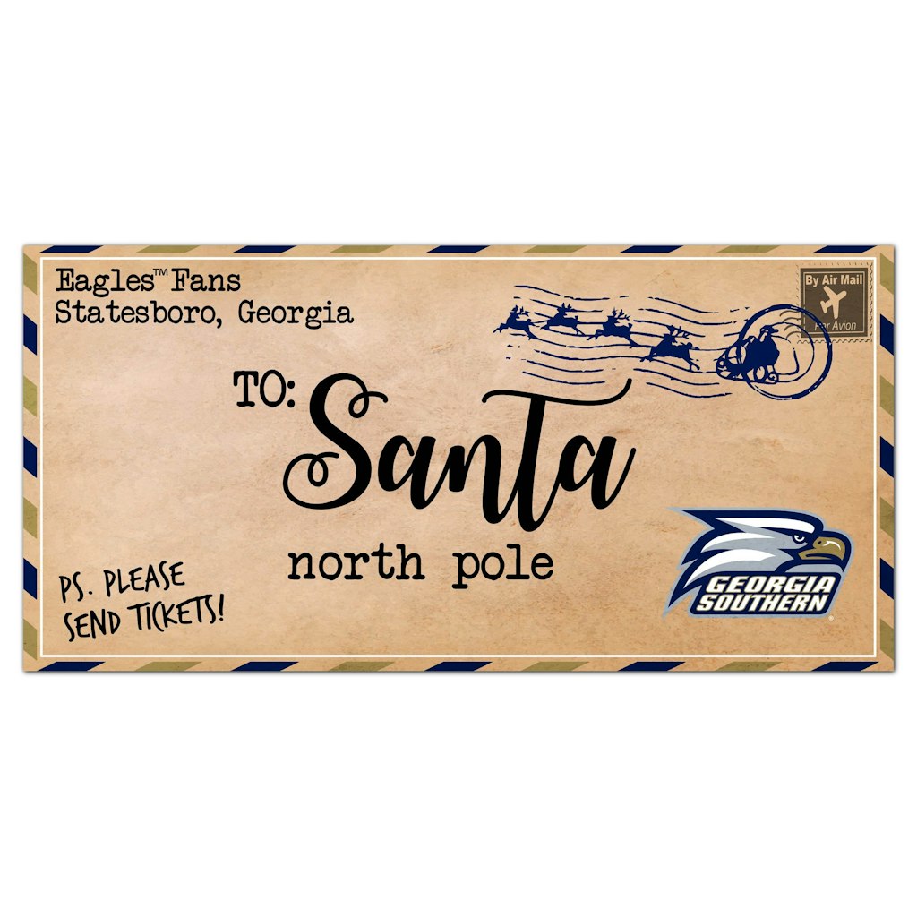 Georgia Southern Eagles 6" x 12" Letter to Santa Sign: $19.99