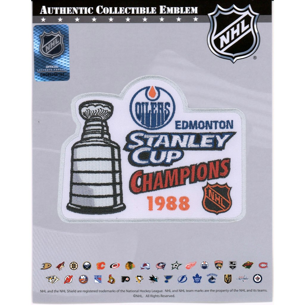 Edmonton Oilers 1988 Stanley Cup Champions Jersey Patch: $19.99