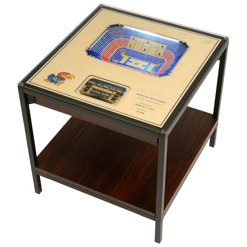 IDNA Kansas Jayhawks 25-Layer Lighted StadiumView End Table: $560.99 IDNA Kansas Jayhawks 25-Layer Lighted StadiumView End Table: $560.99