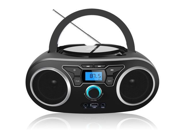 Portable Bluetooth CD Boombox: $76.49 Portable Bluetooth CD Boombox: $76.49