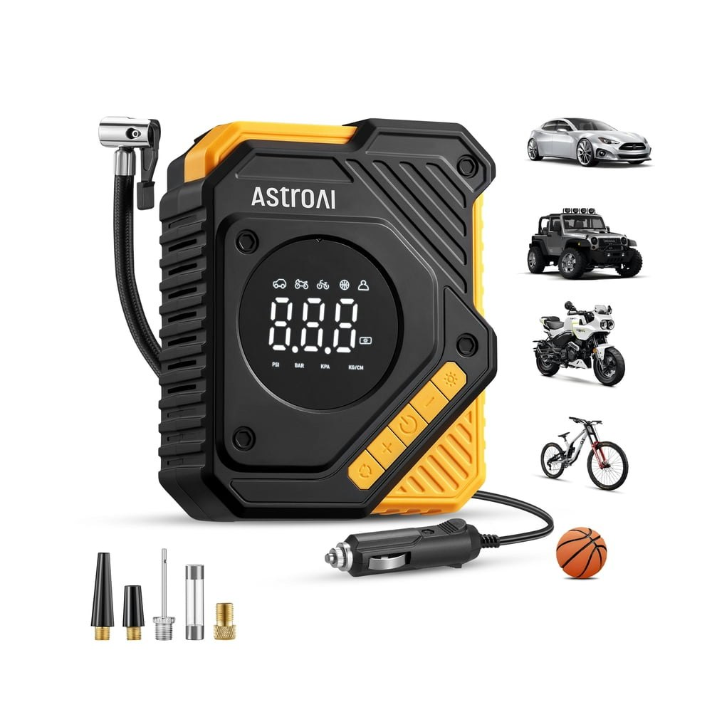 AstroAI 150-PSI 12V Digital Tire Inflator: $17.99 AstroAI 150-PSI 12V Digital Tire Inflator: $17.99