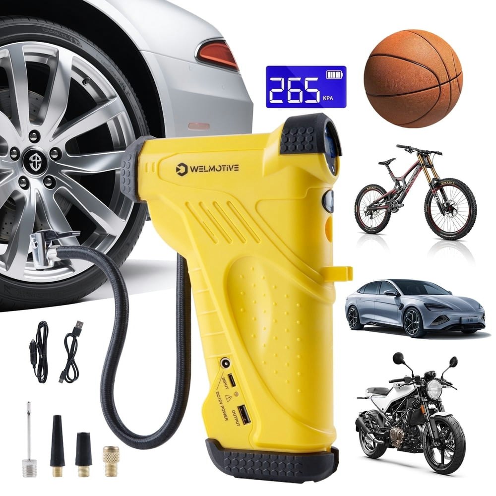 Welmotive 150-PSI Cordless Portable Air Compressor: $12.95 Welmotive 150-PSI Cordless Portable Air Compressor: $12.95