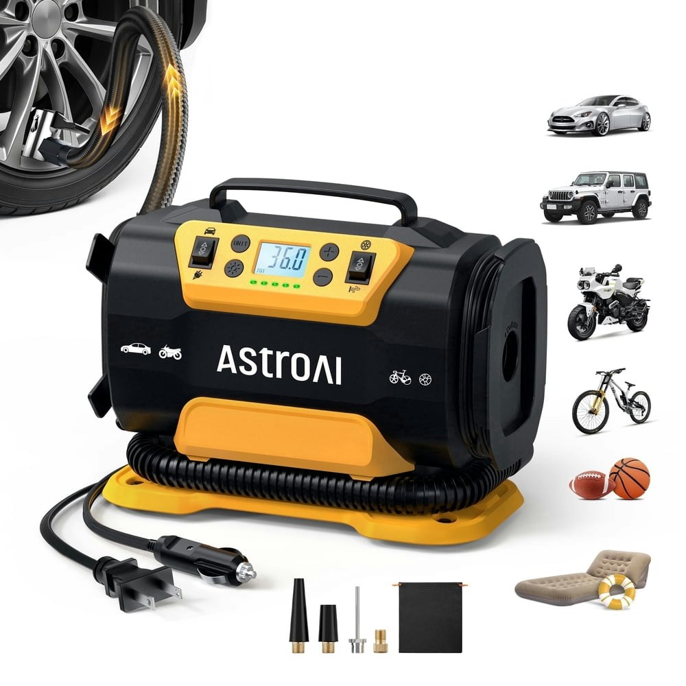 AstroAI 150-PSI Portable Tire Inflator: $44.99 AstroAI 150-PSI Portable Tire Inflator: $44.99