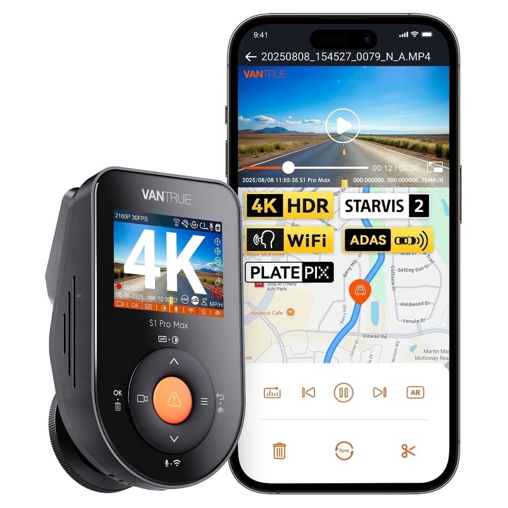 Vantrue AI 4K Dash Cam: $139.99 Vantrue AI 4K Dash Cam: $139.99