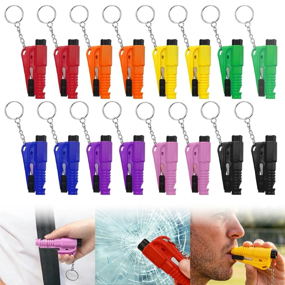 Cyrico 3-in-1 Car Window Breaker and Seatbelt Cutter Keychain 16-Pack: $14.39 Cyrico 3-in-1 Car Window Breaker and Seatbelt Cutter Keychain 16-Pack: $14.39