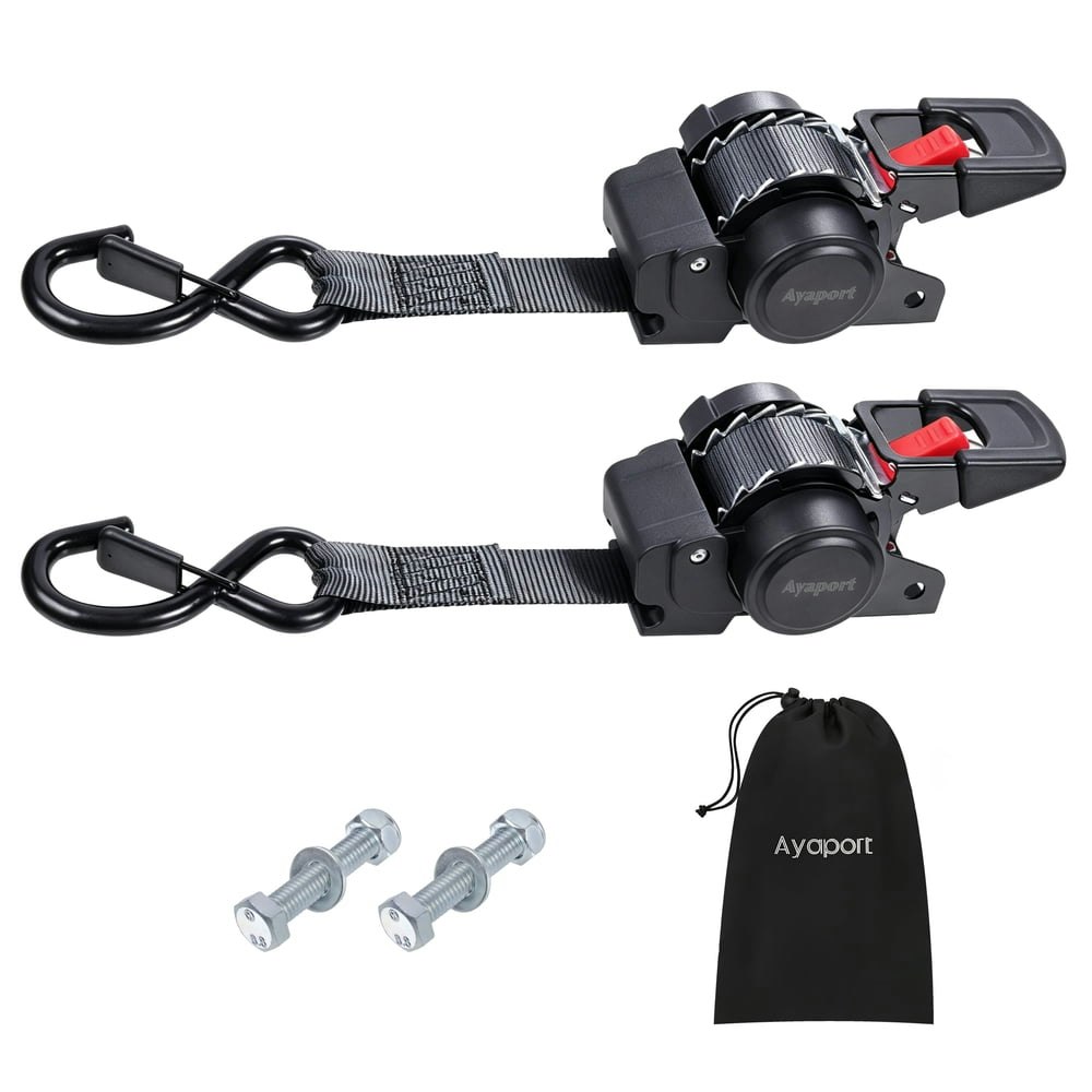 Ayaport Bolt-On Retractable Ratchet Straps 2-Pack: $31.99