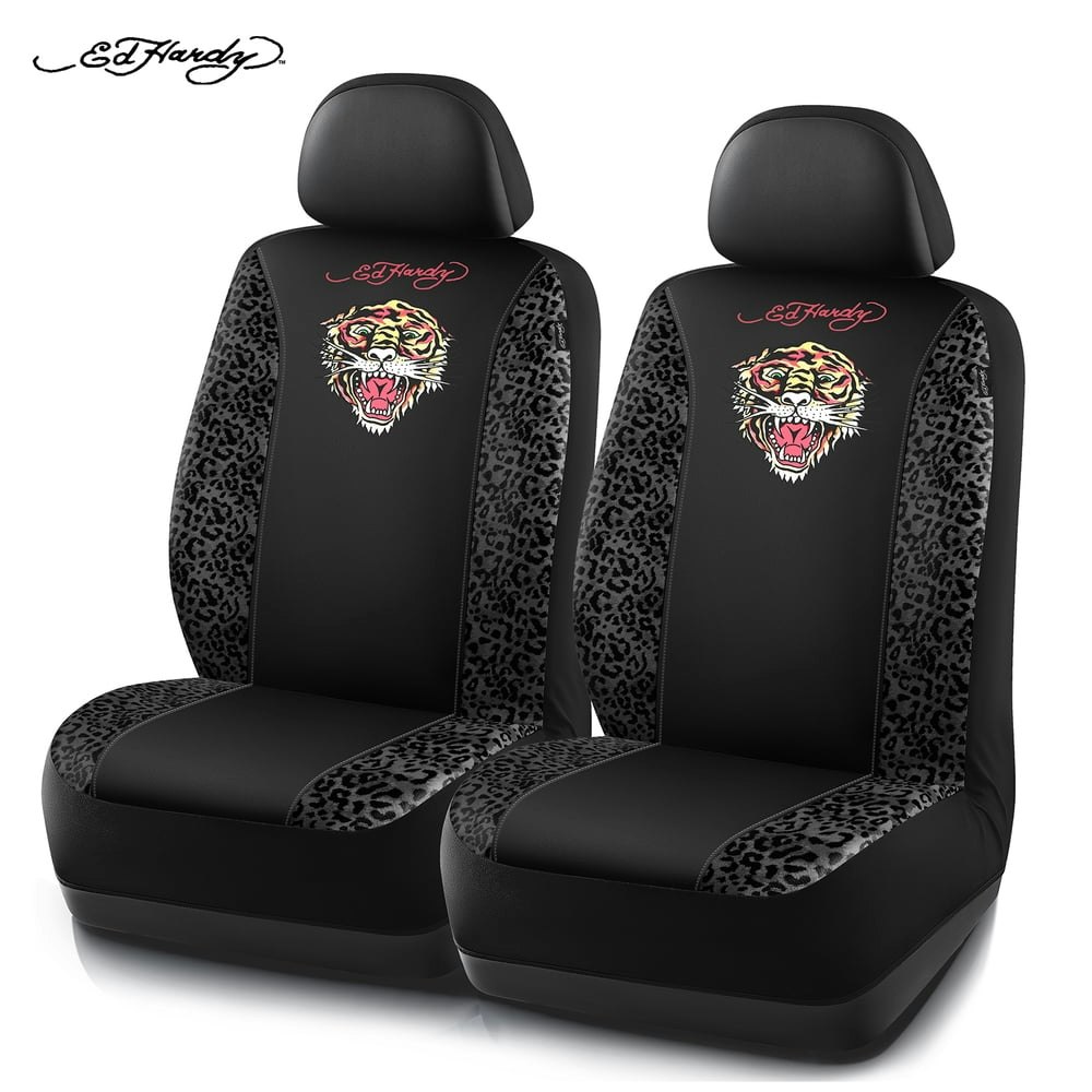 Ed Hardy Leopard Print Front Seat Covers 2-Pack: $33.34 Ed Hardy Leopard Print Front Seat Covers 2-Pack: $33.34
