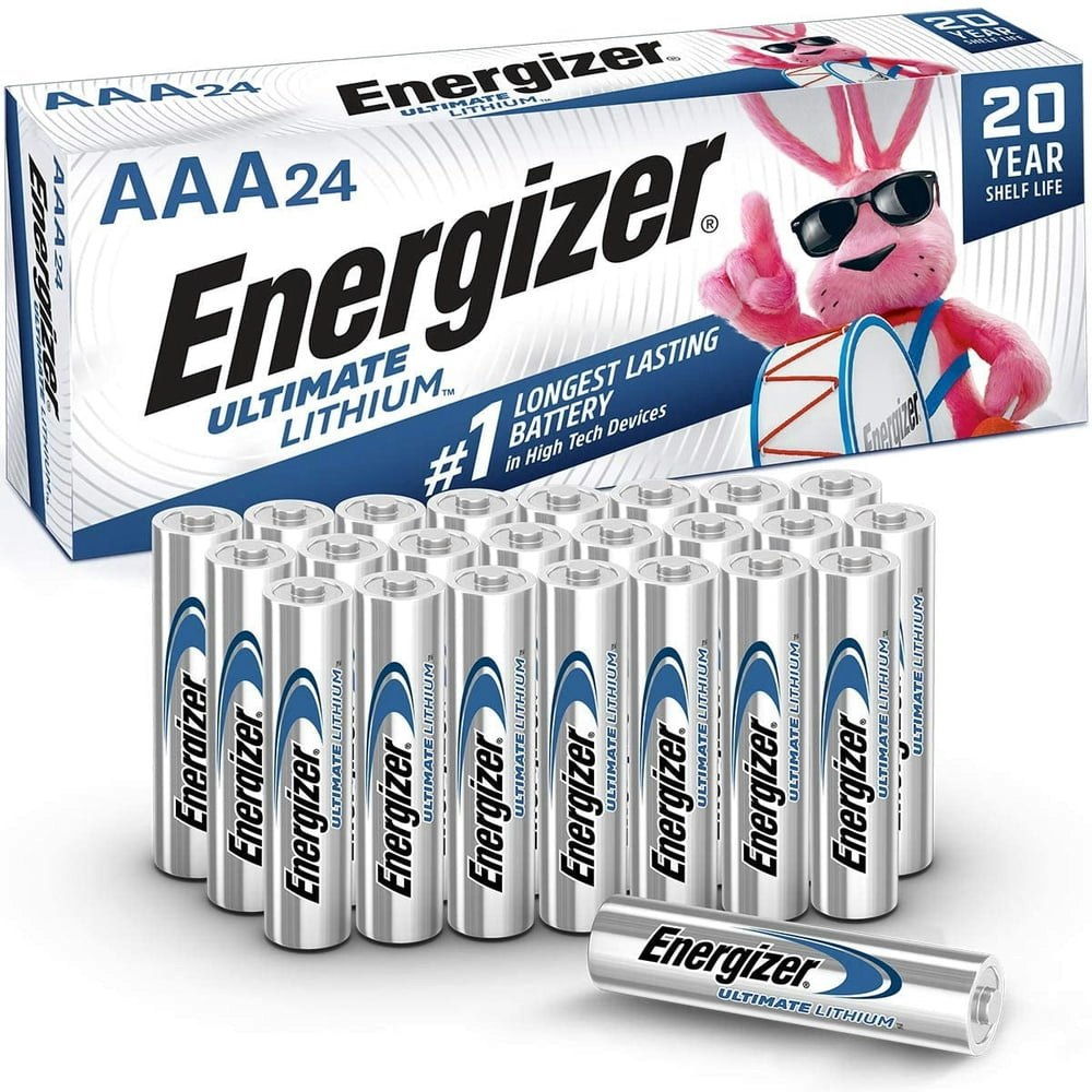 Energizer AAA Ultimate Lithium Batteries 24-Pack: $43.69